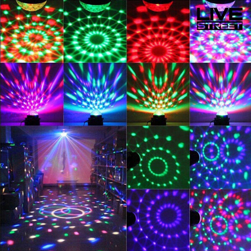 💕FREESHIP💕 Đèn Led Xoay Vũ Trường Laser 7 Màu, Đèn Sân Khấu, Vũ Trường, Bar, Dành Cho Dân Bay