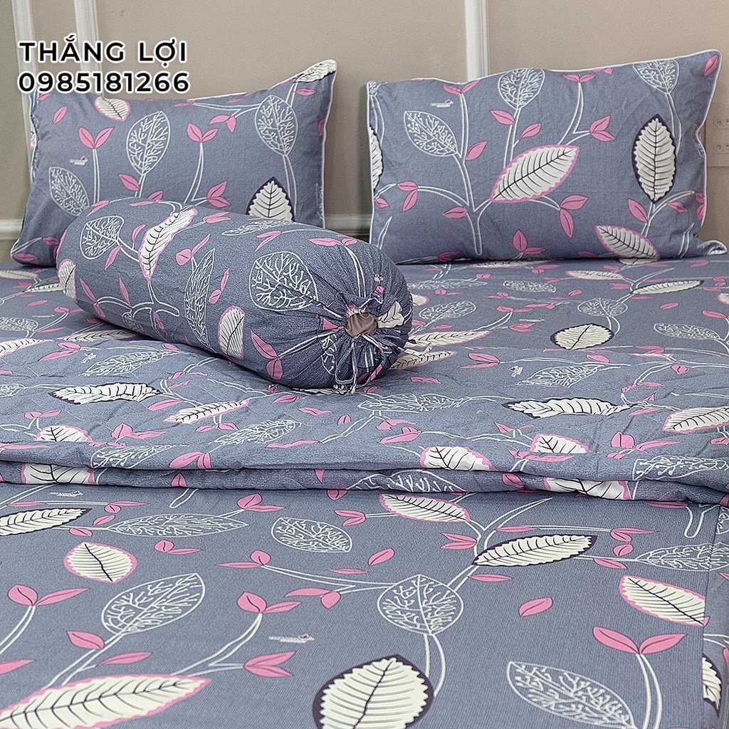Drap cotton chăn ga ga giường100%. Vải có in logo, Vệ sinh dễ dàng, mềm min mát dành cho nệm cao >15cm
