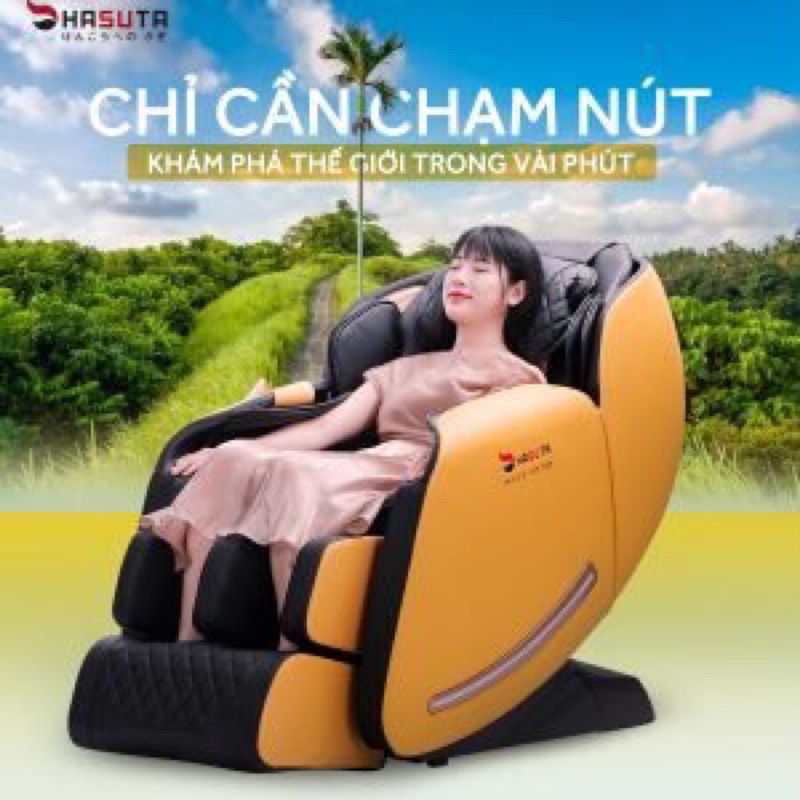 Ghế massage toàn thân Hasuta HMC-393, thương hiệu Nhật Bản, ghế massage của gia đình