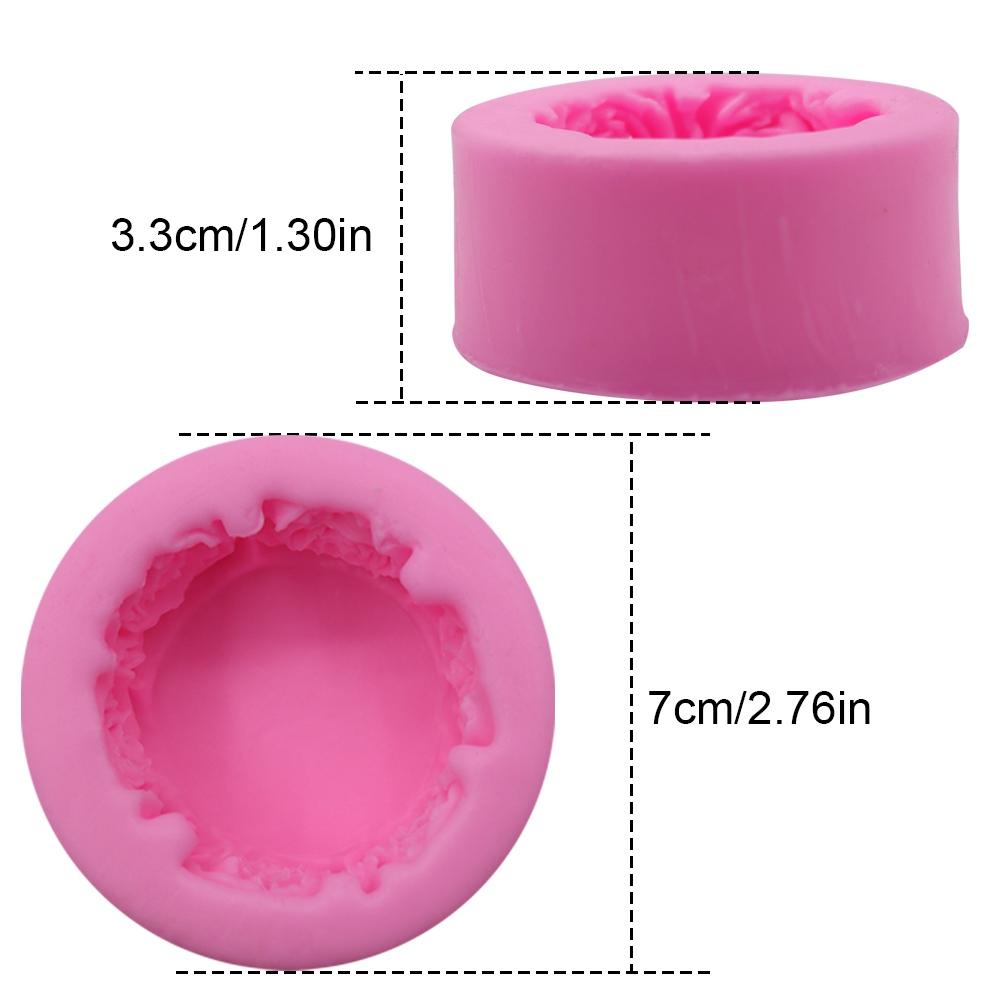 Khuôn Silicone Tạo Hình Hoa Hồng Trang Trí Bánh DIY