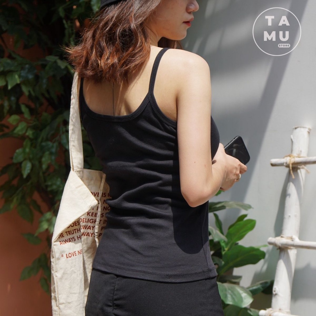 Áo thun 2 dây nữ, áo thun nữ 2 dây chất cotton mềm mịn mát co giản 4 chiều