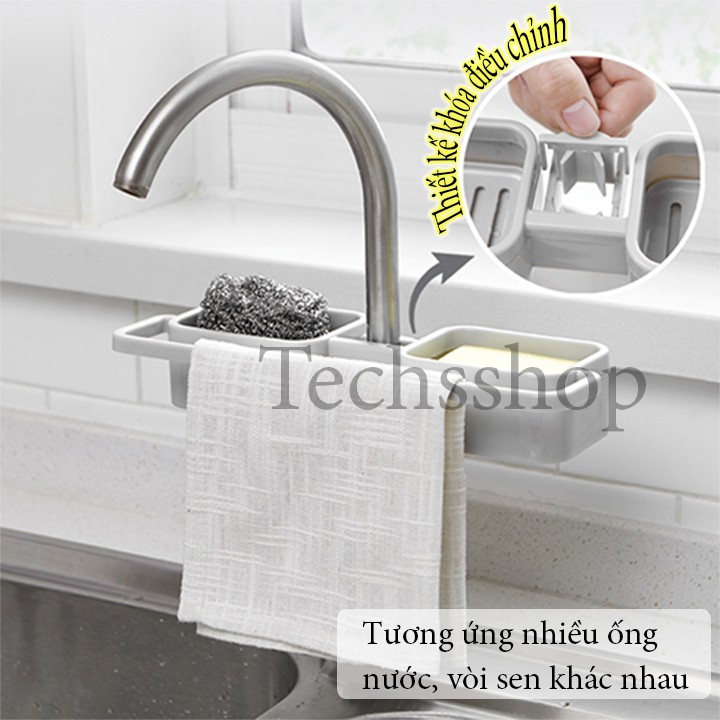 Khay Treo Vòi Nước Vòi Sen Để Đồ Ở Nhà Tắm Nhà Bếp - Giá Nhựa Treo Ống Nước PP2