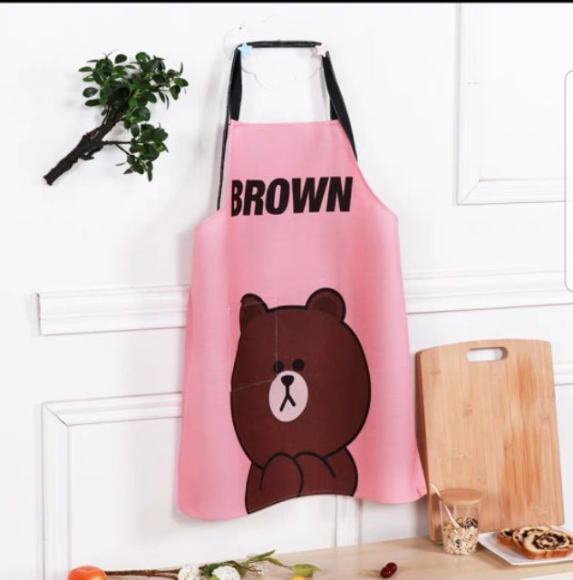 Tạp dề gấu Brown & Thỏ Cony