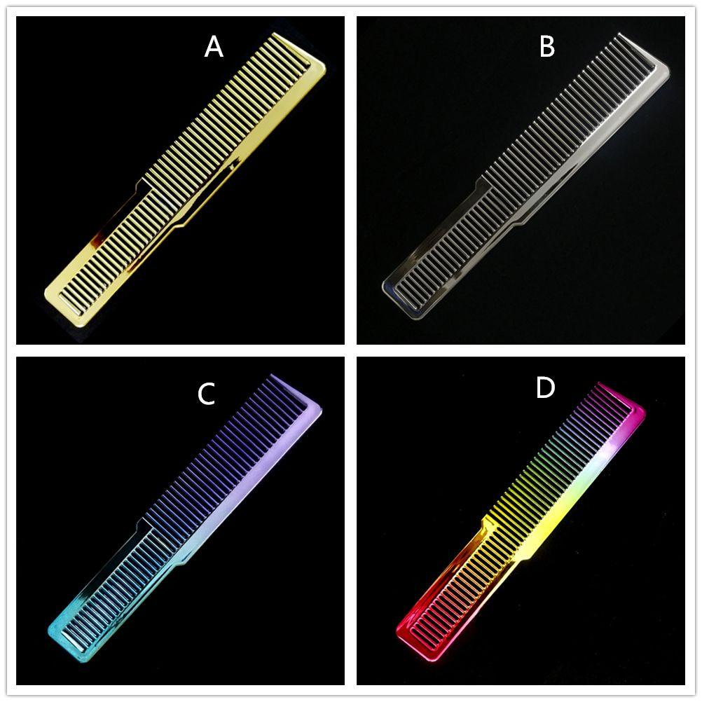 SOFTNESS Lược Chải Tóc Mạ Điện Trong Suốt Chuyên Dụng Cho Thợ Cắt Tóc