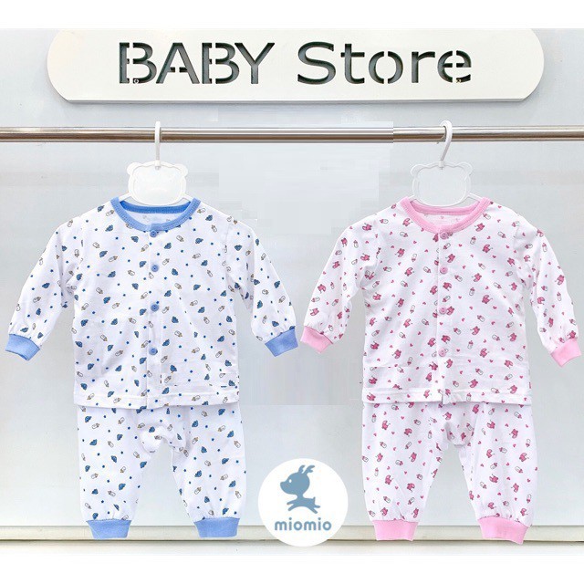 [NHẬP KIDTET hoàn 15% xu đơn 150k] Bộ Quần Áo MioMio Dài Tay Xe Nôi Bình Sữa - Cotton Mỏng