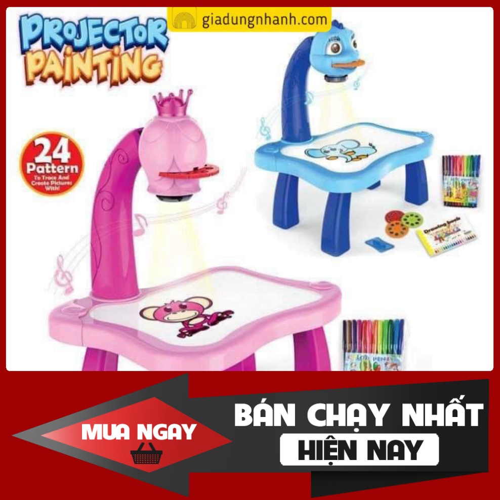 Bàn Vẽ Thông Minh Có Máy Chiếu Hình Ảnh Cho Bé Tập Tô Vẽ Tranh Dumbo Store