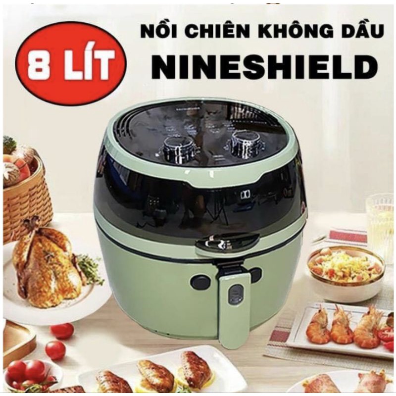 Nồi Chiên Không Dầu NINESHIELD 8L