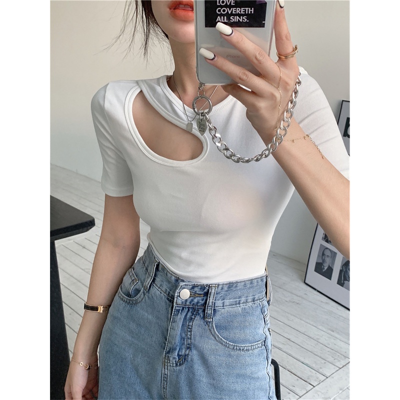 NRVP Áo Thun Mỏng Tay Ngắn Phong Cách Hàn Quốc Mới Mùa Hè 2022 Dành Cho Nữ