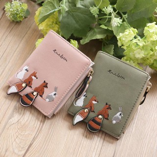 ( Hàng Đẹp ) ☻ [  ] ( ) Ví ngắn Hàn Quốc đuôi sóc đáng yêu TX95 ( ảnh thật ) ( ẢNH THẬT ) ( ảnh thật )
