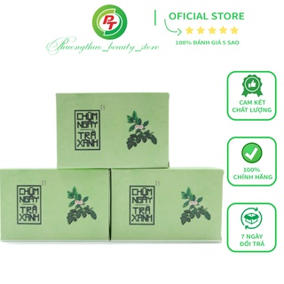 Xà bông chùm ngây trà xanh, xà bông cục thiên nhiên, mùi trầu không, làm sạch diệt khuẩn
