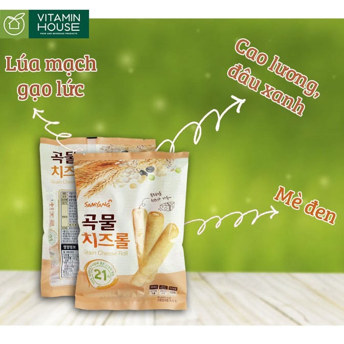 [VITAMIN HOUSE] Bánh xốp ngũ cốc phô mai Samyang 80g