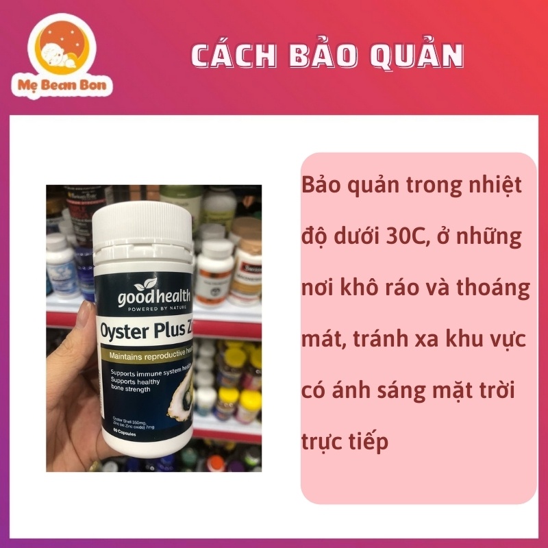 Tinh chất hàu biển Goodhealth Oyster Plus Zinc  60 viên tăng cường sinh lý hỗ trợ nam giới