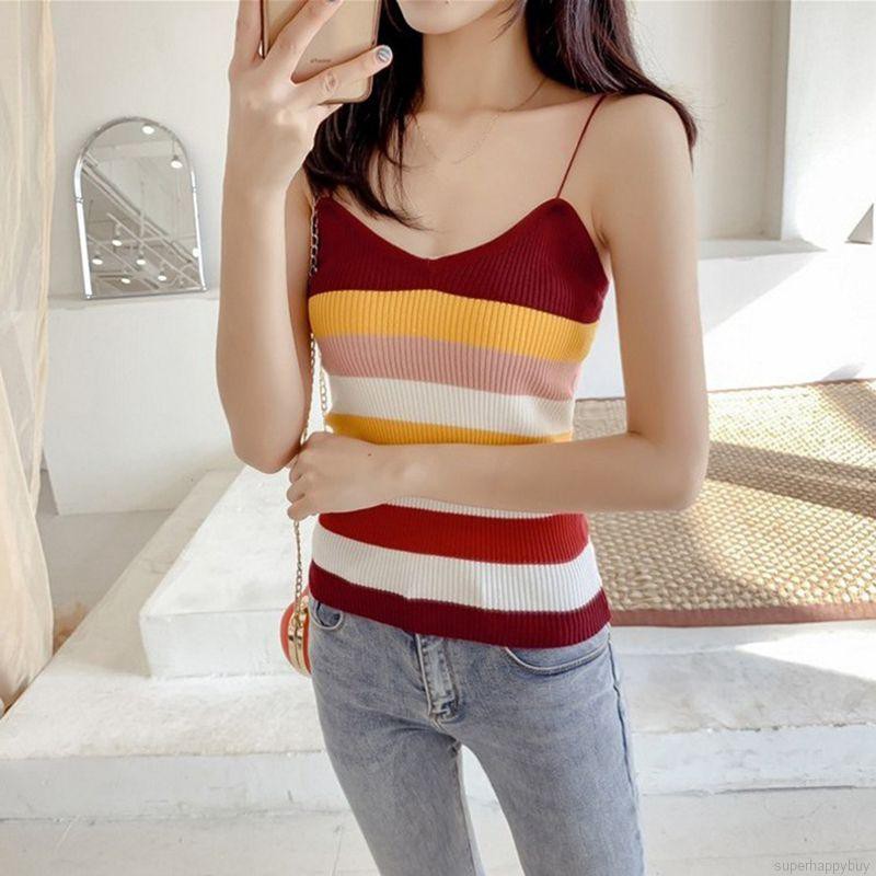 Áo dây nữ cộc tay cổ tròn hở eo quyến rũ