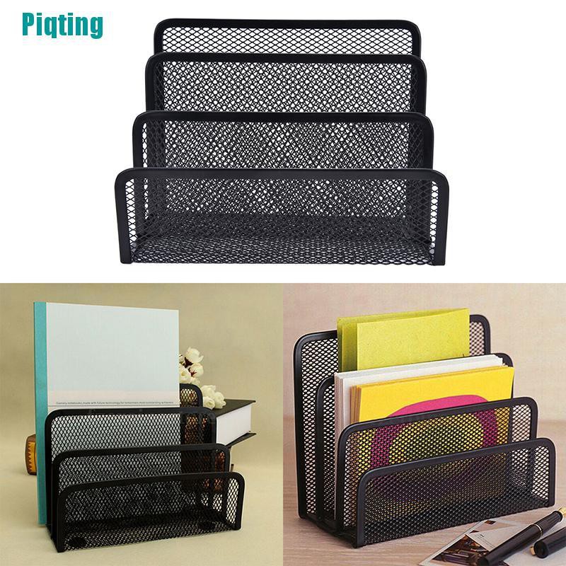 Khay Lưới Đen In Chữ Dùng Đựng Tài Liệu Giấy Tờ Để Bàn Tiện Dụng
