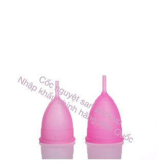 Cốc nguyệt san Zozi nhập khẩu Anh (Gồm cốc và hộp)Silicone y tế được kiểm định FDA đầy đủ mã vạch
