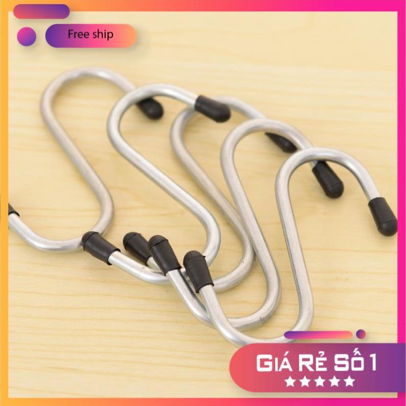 Vỉ 4 Móc Treo Đồ Hình Chữ S Bằng Kim Loại