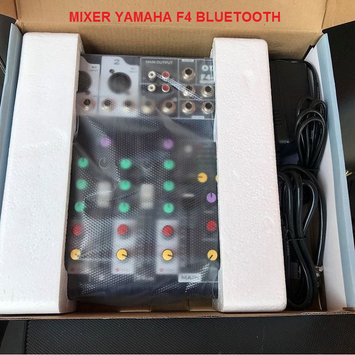 ✌❇✐Mixer Yamaha F7, Bluetooth Hát Livestream Karaoke Và F4 USB - Tặng Giắc 6,5 Ra 3.5