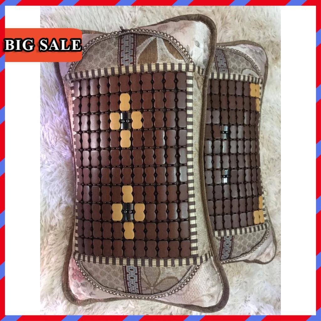 ( FREE SHIP ) Gối Trúc Mây Hạt Cao Cấp Thoáng Khí