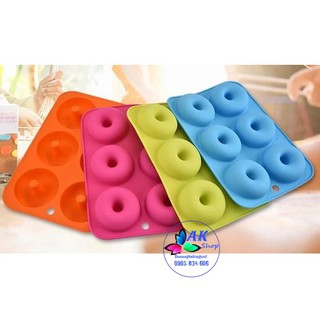 KHUÔN SILLICON 6 DONUT 7.5CM ( 2503.070)