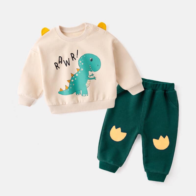 Bộ Thu Đông Cho Bé Trai Và Bé Gái Hình Thú Chất Liệu Nỉ Bông Từ 8 Đến 28 Kg Ken Store