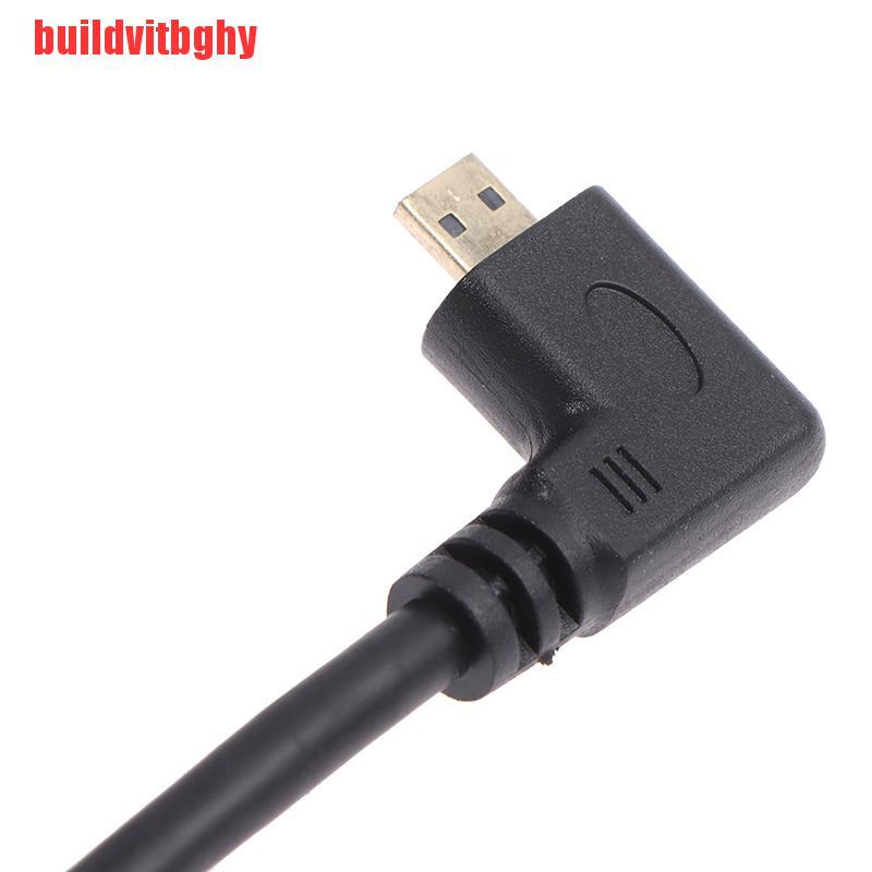 (Mua-Code) Cáp Chuyển Đổi 1080p Micro Hdmi Sang Hdmi Female Góc 90 Độ Cho Pc Hdtv