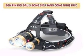 Đèn đội đầu 3 bóng siêu sáng