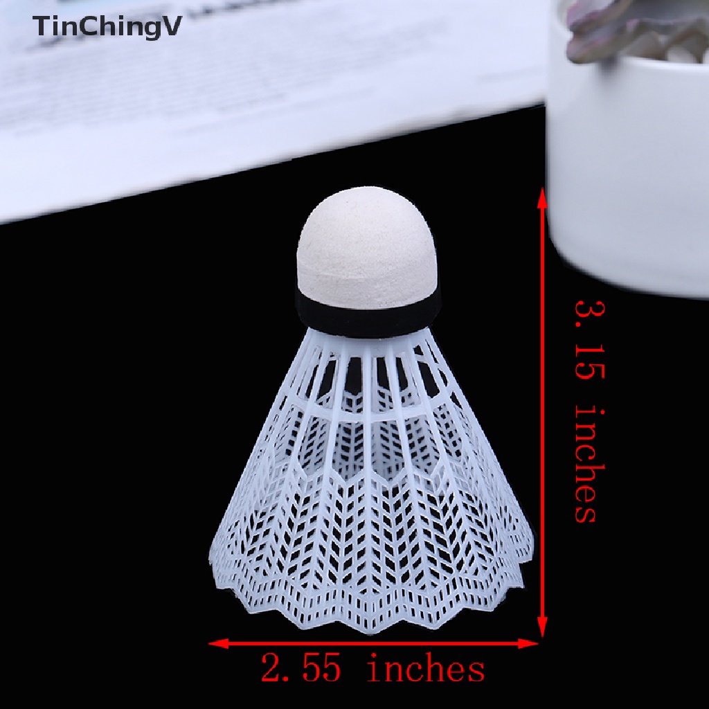 Set 12 Quả Cầu Lông Bằng Nhựa Màu Trắng Dùng Luyện Tập Thể Thao