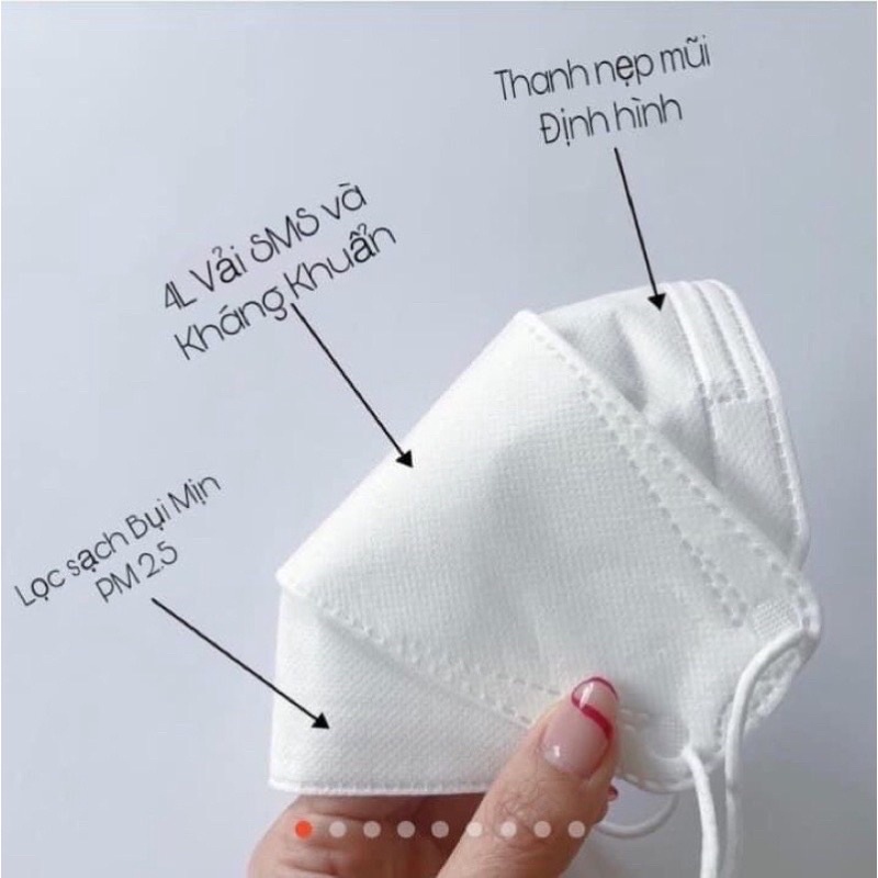 (Trợ giá) KHẨU TRANG KF94 TIẾN HÙNG MASK 10c kháng khuẩn, chống bụi, bảo vệ hô hấp - chuẩn- rẻ