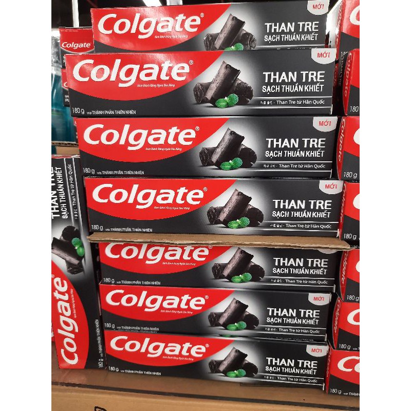 Kem đánh răng Colgate thiên nhiên sạch khuẩn từ Than tre Hàn Quốc & bạc hà 180g