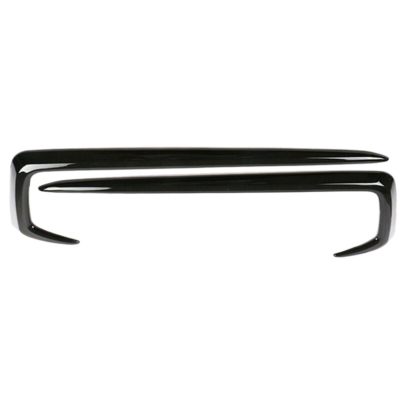 Bộ 2 Khung Viền Đèn Sương Mù Phía Trước Màu Đen Bóng Cho Honda Civic 2019-2020