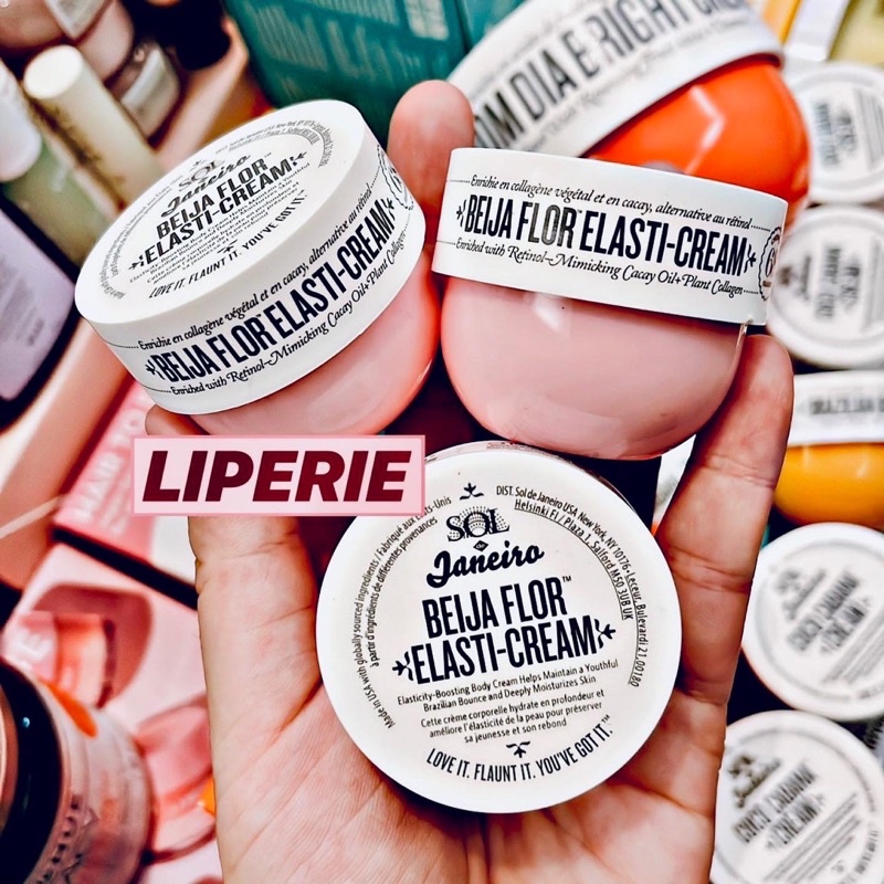 Kem dưỡng thể bổ sung retinol và collagen Sol de Janeiro Beija Flor Elasti Cream