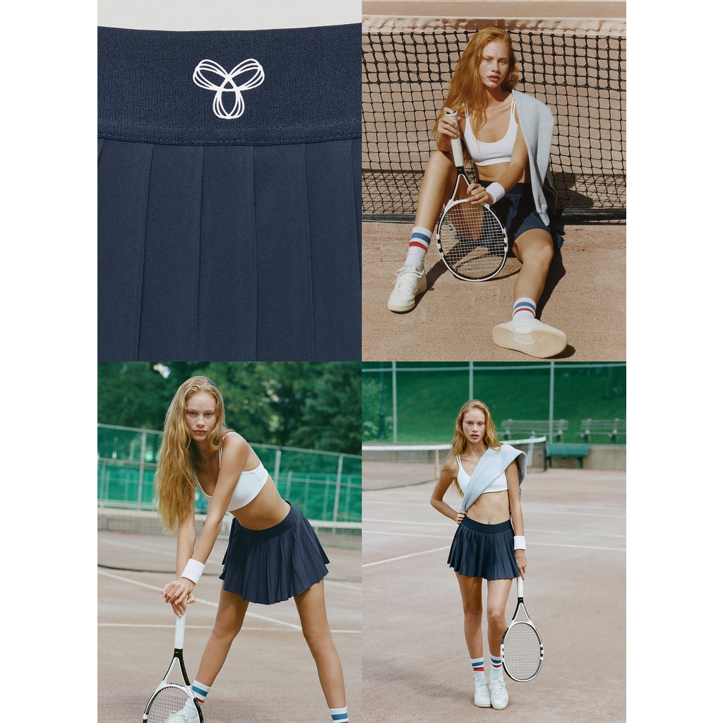 Chân váy tennis lưng cao TNA xếp ly nhánh Wilfred 94644 97731 79172