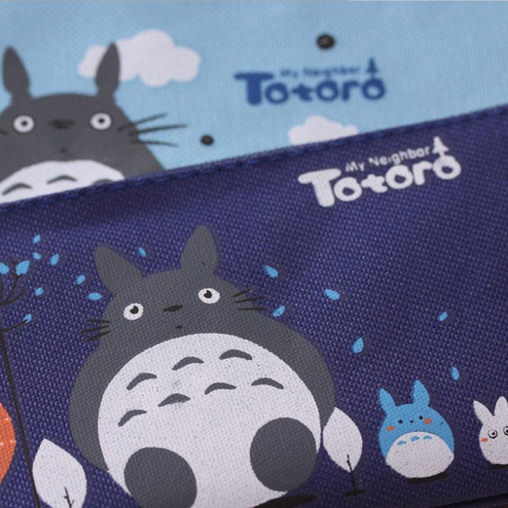 Túi Đựng Bút Bằng Vải Oxford Họa Tiết Hoạt Hình Totoro Dễ Thương