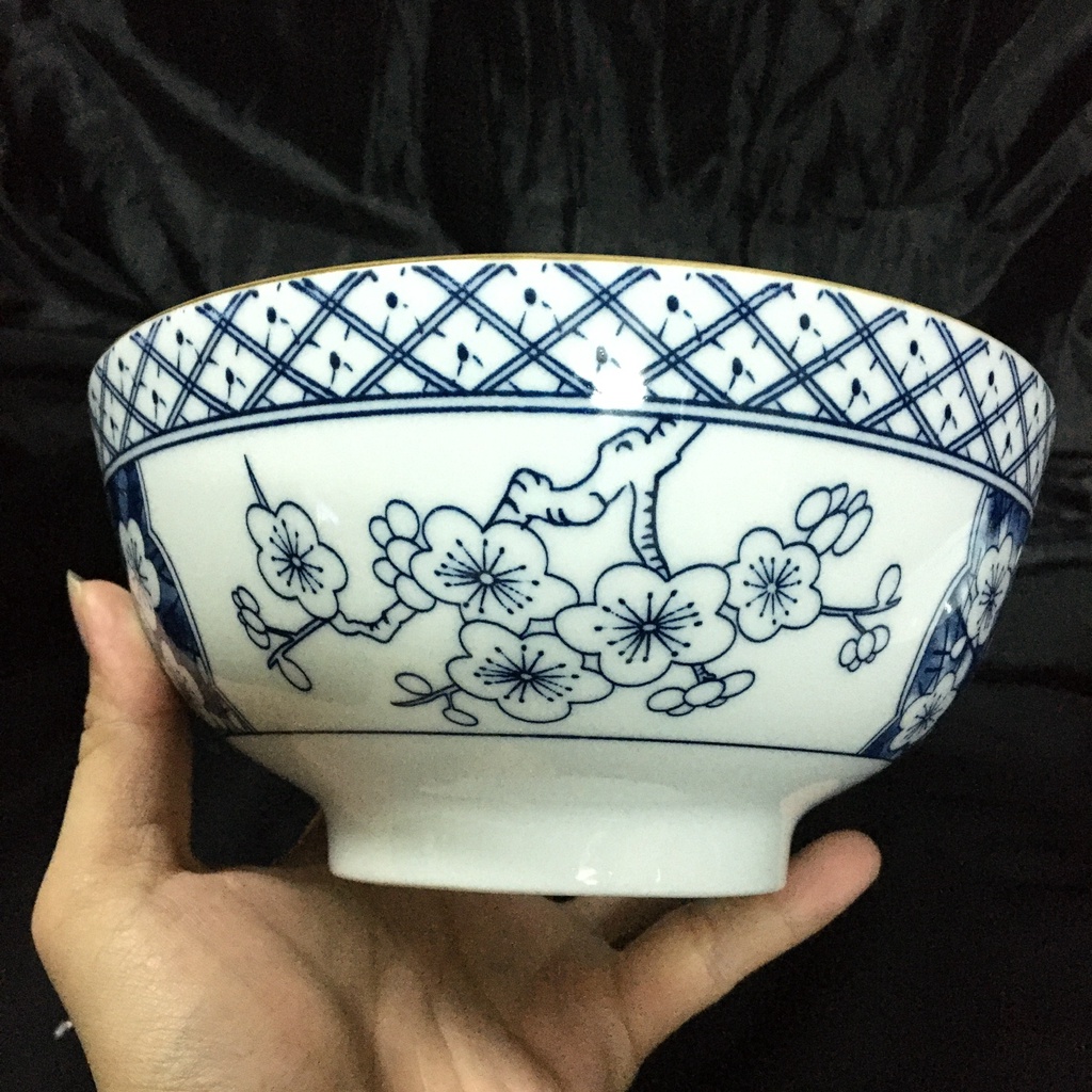 Tô sứ Decor họa tiết lòng bát, dày dặn, men đẹp nét