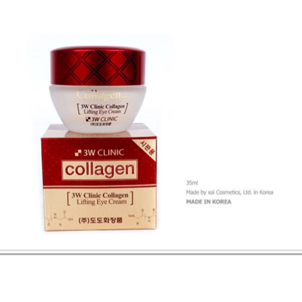Kem dưỡng da vùng mắt 3W Clinnic Collagen (đỏ) (35g) | BigBuy360 - bigbuy360.vn