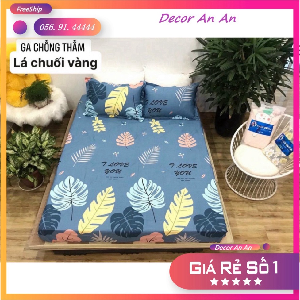 Ga chống thấm cotton HÀN QUỐC CAO CẤP, thoáng mát -Không bí. Size ⚡️M6 ⚡️M8⚡️chọn mẫu.( KHỒNG KÈM VỎ GỐI)⚡️⚡️ ⚡️