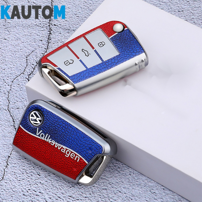 Túi Đựng Chìa Khóa Xe Hơi Volkswagen Tayron Golf 7 Bora Lamando Teramont Tharu T-ROC Lavida Ốp