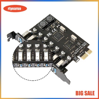 Usb Pcie Adapter 7 Cổng Usb 3.0 Hub Pcie Adapter Pci-E Usb Controller