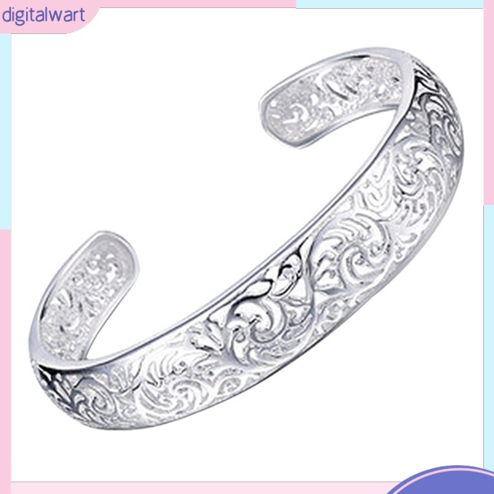 Vòng tay hở bằng bạc 925 thanh lịch dành cho nữ