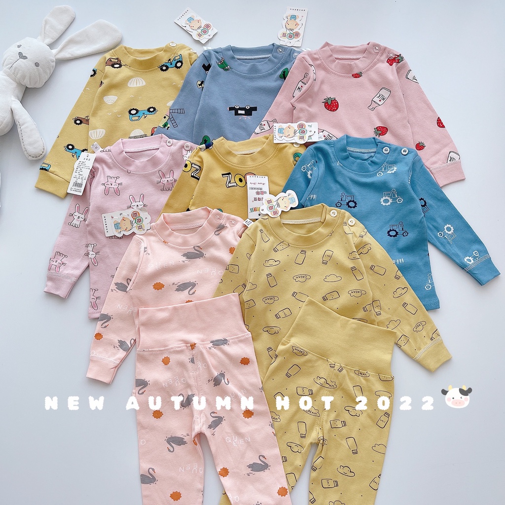BỘ COTTON NỈ CẠP CAO TQXK COTTON GIỮ ẤM CHO BÉ