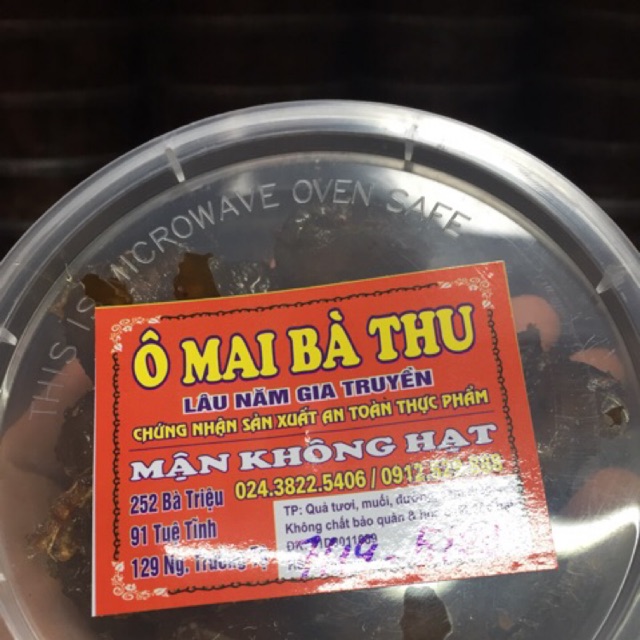 Ô mai mận Hiệu bà thu