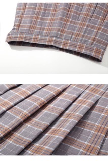 CHÂN VÁY XẾP LY CARO