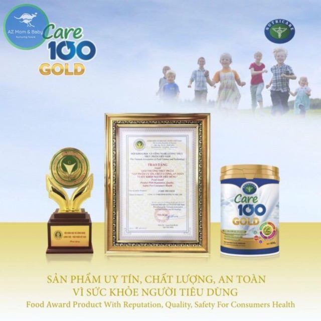 Sữa Care 100 gold 900g(cho trẻ biếng ăn)