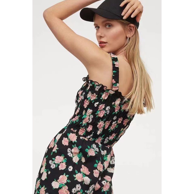 Váy Maxi dáng dài bo chun ngực