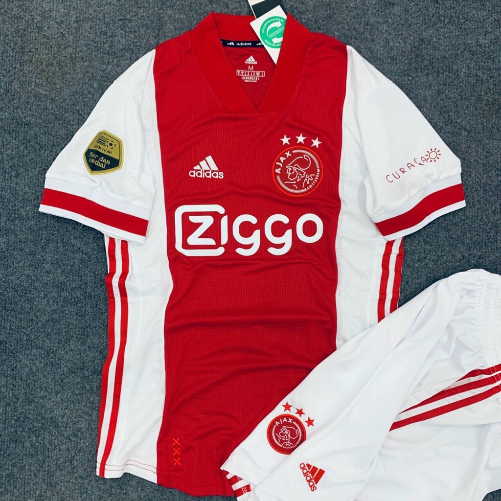 ÁO BÓNG ĐÁ CLB Ajax Amsterdam - VẢI GAI THÁI - CHUẨN MẪU THI ĐẤU