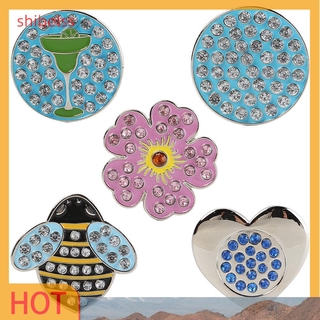 （ʚshibelss）Golf Ball Marker Iron+ABS Outdoor Golf Marker Ball Position Accessories