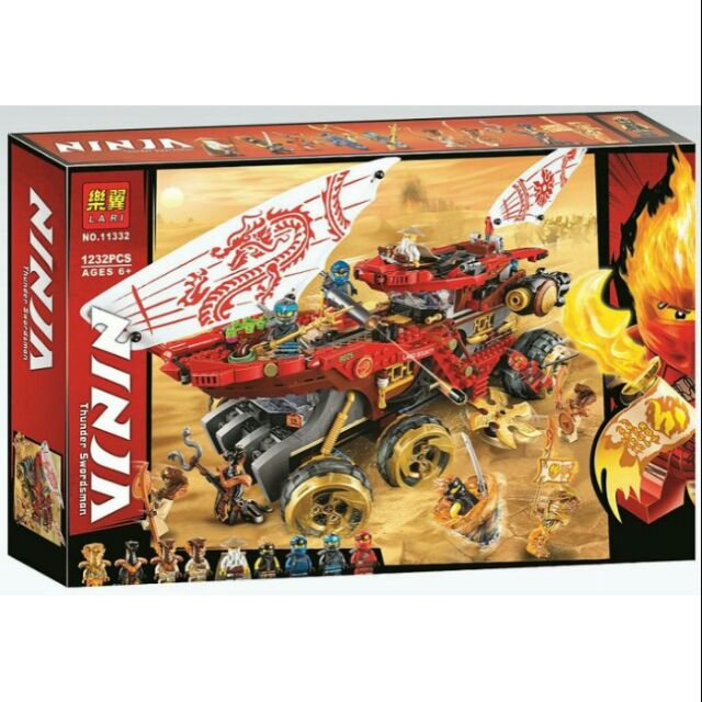 Lap rap Ninjago Land Bounty Pack 61029 Xe Tăng Sa Mạc của các Ninja