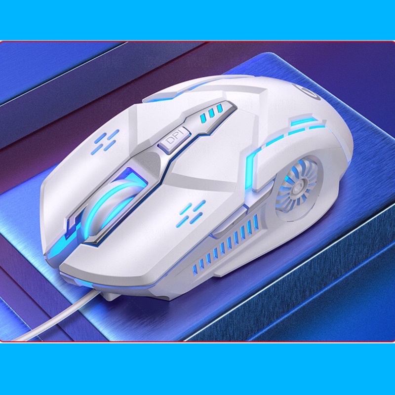 Chuột PC Laptop Gaming Có Dây 4 Màu Xám Đen Hồng Trắng YINDIAO G5 3200DPI LED 7 Màu Thiết Kế Cực Ngầu-THMODERN