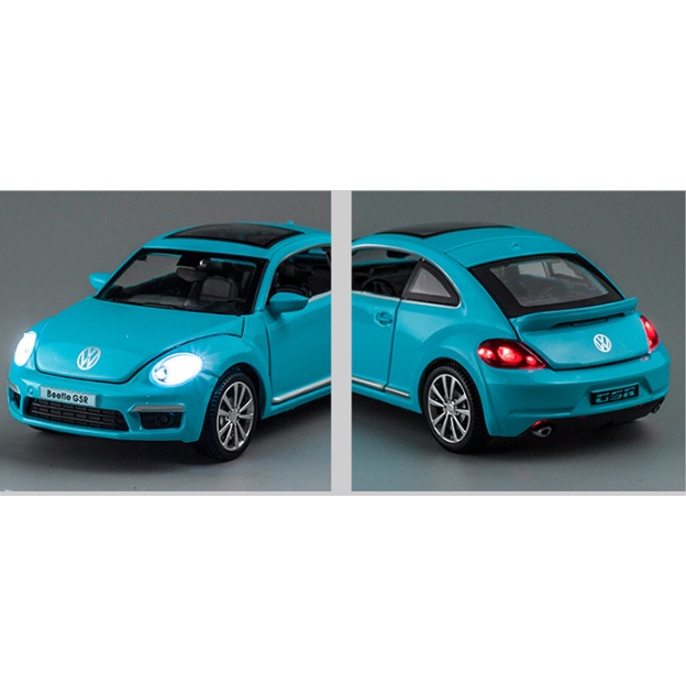( Móp hộp thanh lý giá rẻ ) Đồ chơi Xe mô hình hợp kim Volkswagen Beetle cao cấp tỷ lệ 1:32