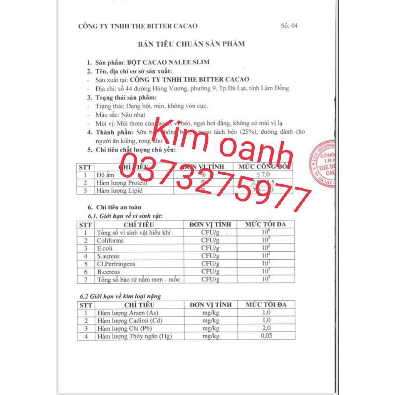 Nalee slim- ca cao giảm cân hộp 20g | BigBuy360 - bigbuy360.vn